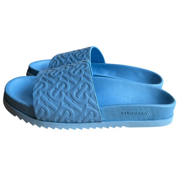 Burberry Melroy TB Monogram-Embossed Slides, EU39/US6 - Picture 1 of 15